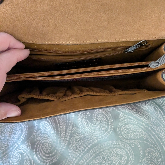 Patricia Nash Red Leather Crossbody Bag - Picture 7 of 13